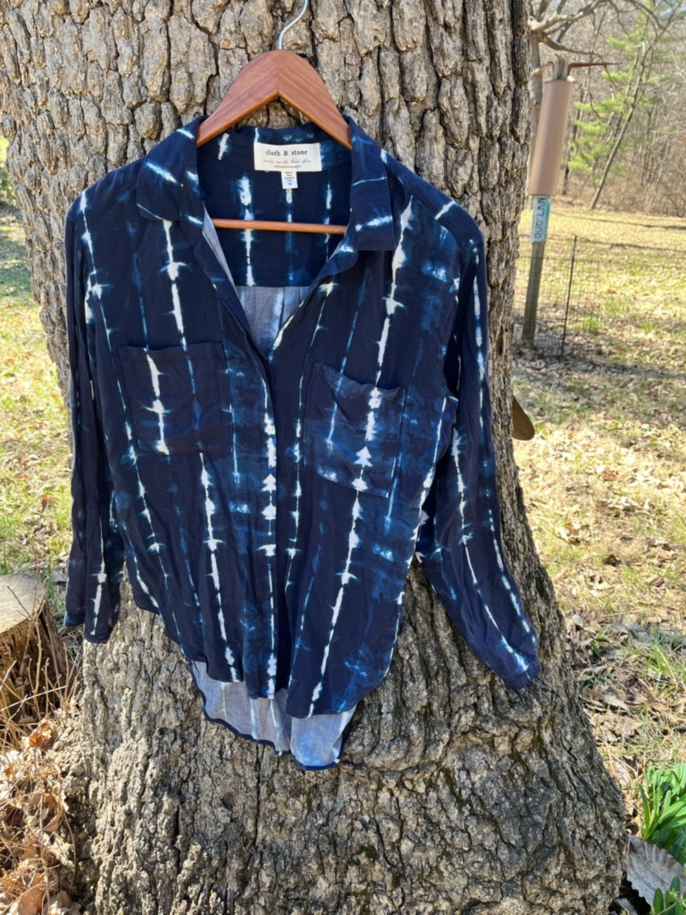 ⭐️Cloth &  Stone by Anthropologie  Tie - Dye Blouse in size M